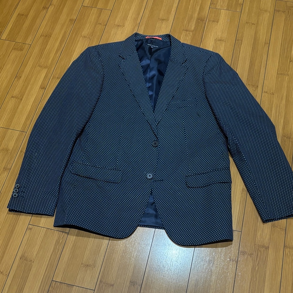 Men's Navy Polka Dot Blazer brand new